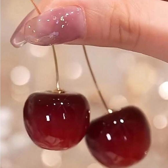 Jewelry - Cherry Drop Earrings